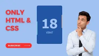 Virat Kohli Card Animation HTML || CSS ONLY
