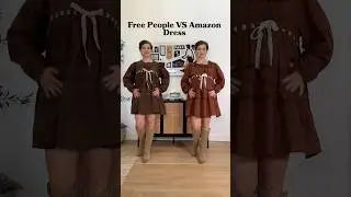 Free People or Amazon Dress- Which Would You Choose?? #freepeople #falldress #amazonfinds