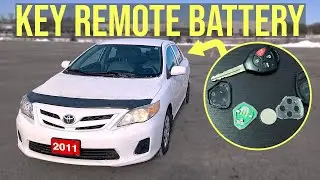 Key Remote/Fob Battery Replacement - Toyota Corolla (2009-2013)
