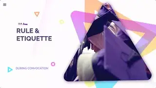 RULE AND ETIQUETTE IN HALL DURING CONVOCATION CEREMONY 2025