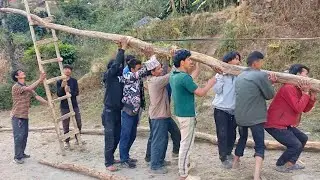 This is Himalayan village life || Very hardworking ping making and organic traditional in rural game
