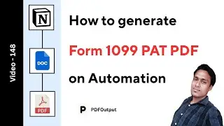 Form 1099 PATR PDF (How to create PDFs on automation using Notion Database)