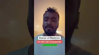 Doctor of Medicine ( MD ) 20,000 USD , Schoarship එකක් .UGC & Medical Council ( SLMC ) Approved.