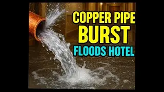 Insane Copper Pipe Burst Floods Hotel (EMERGENCY REPAIR) 