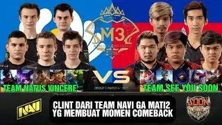 TEAM NAVI EPIC COMEBACK TERGILA DI M3!! SUNSETLOVER HAYABUSA VS HOUV AAMON!! NAVI VS SOON KH MATCH 1