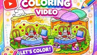 Cute Picnic Coloring ASMR 