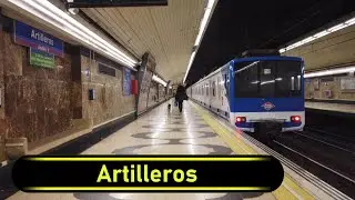 Metro Station Artilleros - Madrid 🇪🇸 - Walkthrough 🚶