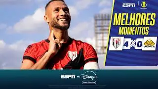 GUSTAVO COUTINHO ANOTA HAT-TRICK, E ATLÉTICO-GO GOLEIA O CRICIÚMA NA SÉRIE B | MELHORES MOMENTOS