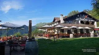 4K Le CouCou Caux/Montreux Vaud SWITZERLAND アルプス山脈