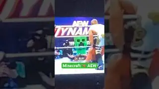 My two loves: Wrestling and Minecraft 🫶🏽 #aew #aewdynamite #Minecraft #minecraftmovie