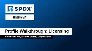 Licensing &ndash; Steve Winslow, Alexios Zavras, Gary O&rsquo;Neall