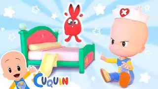 Five Little Bunnies jumping on the bed | Cleo & Cuquin episodes and nursery rhymes
