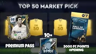 TOP 50 MARKET PICK AND MASSIVE HOL PACK OPENING IN FC MOBILE 24 !!!!  | FC Mobile
