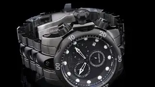 Invicta 5729 52mm Reserve Venom Swiss Made All Black Chronograph Bracelet Watch