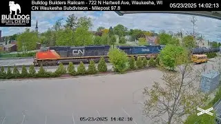 05/23/2025 - 1402 - Bulldog Builders Railcam - CN Oil Train with BCOL4652