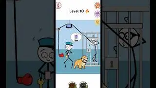 Stickman Thief Puzzle 10 #shorts