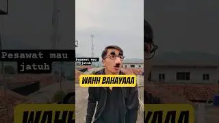 Ada pesawat mau jatuh #shortvideo #funny