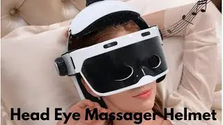 Wireless Head & Eye Massager Helmet with Music Relax & Rejuvenate with This Massager Helmet