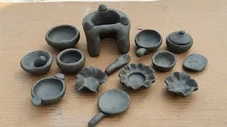 Diy clay kitchen set