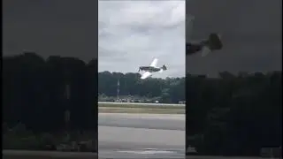 P-51 Mustang low level pass over Seymour Johnson Air Force Base