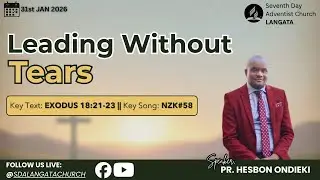 Sabbath Worship // 31/01/2026 // Leading Without Tears