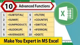 Advanced Function in Excel || Excel Advanced Function #excel #exceltips #advanceexcel