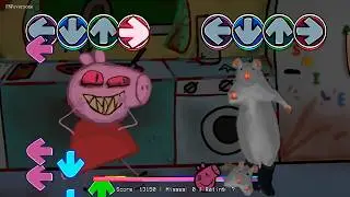 FNF Rat Dance chess Meme VS All Peppa sings Bacon.exe Song -Friday Night Funkin'