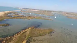 Keyhaven river from air