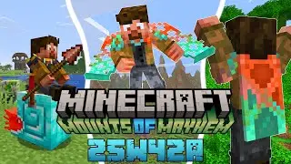 Minecraft: Co Nowego? NOWA PELERYNA ZA DARMO! LEPSZE WŁOCZNIE i ŁODZIKI! [Snapshot 25w42a]