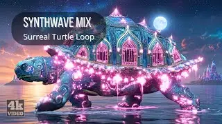 Фантазийный Synthwave Микс для тех, кто слишком много думает (AI Loop) &bull; Сюрреальная Черепаха