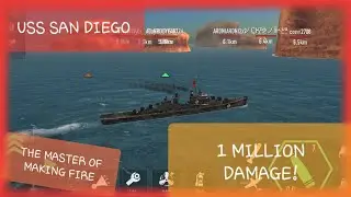 Battle of Warships: USS San Diego In 1 Million Damage