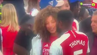 Thomas Partey and wife and baby 2024
