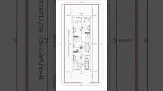 Современный план дома 20 x 60 с парковкой и план дома Васту Анусар