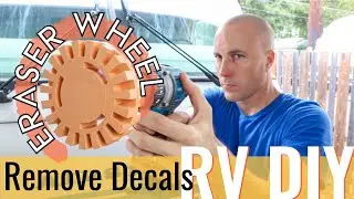 How to use a Decal Removal Wheel | And, How NOT to Remove Decals | Vintage RV DIY Projects