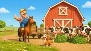 Old MacDonald Had a Farm Kids Nursery Rhyme Song| Learn Animals and Sounds for Kids