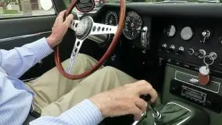 1966 Jaguar E-Type Mark Leonard testing driving the car in La Jolla