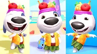 Talking Tom Blast Park Water World Hank Tropical vs Roy Raccoon Gameplay Android ios