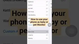 How to use your phone as Baby monitor or pet Monitor #babymonitor #everydayelectronics #lifehacks