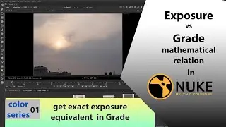 Nuke: Decoding Exposure and Grade mathematical relation.