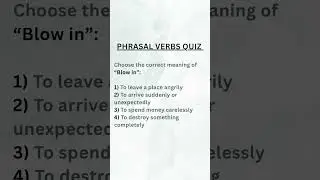 Phrasal verbs Quiz #english #vocabulary #phrasalverbs #shorts #short #trending  #viral #viralvideo