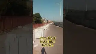 paver block installation or fixing inside footpath