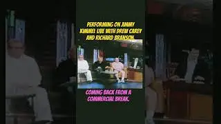 Performing on Jimmy Kimmel live with Drew Carey and Richard Branson.🎬‼️🎭 #shorts