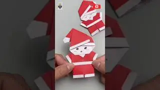 Paper Santa Claus Making #shorts #trending #youtubeshorts #christmas #kidscraft #yt #diy #origami