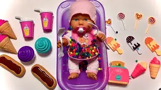Baby Alive Feeding with Ice Cream & Cake Play -Set | Satisfying with Unboxing Baby Alive Toys | ASMR