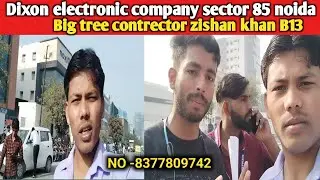 Noida sector 85 B13 Dixon company||zishan khan Big tree contractor भर्ती Good Jobs