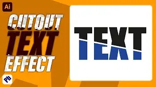 How to Cutout Text In Illustrator 2023  |  Cutout Text Effect In Illustrator (Simple & Easy)