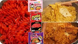🔥 Extreme Spicy Ramen | Buldak Carbonara & Cheetos Mac & Cheese 🌶️