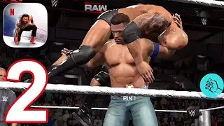 WWE 2K25 Mobile &mdash; Прохождение игры, часть 2 &mdash; Джон Сина против Рока (iOS, Android)