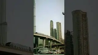 Burj khalifa day view | World's tallest Building | Dubai! Metro slowly slowly running amazing views