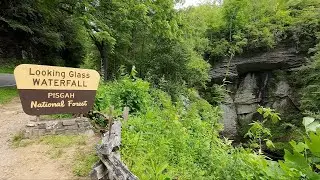 Pisgah National Forest Looking Glass Falls Above the Falls